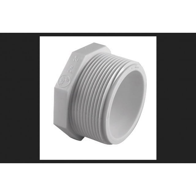 Tapón de PVC Charlotte Pipe Schedule 40 1/2 pulgadas MPT x 1/2 pulgadas FPT