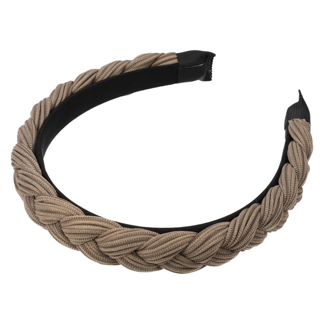Diademas de tela, accesorios para el cabello anchos de 0.79 de moda antideslizantes, diademas de café para mujeres