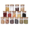 thumbnail image 1 of Storage Jars Glass Spice Jars Airtight Glass Containers Made Of Glass Jars With Lid Set, Storage Jars Set Glass Storage Kitchen Tea Spice Jars, 1 of 8