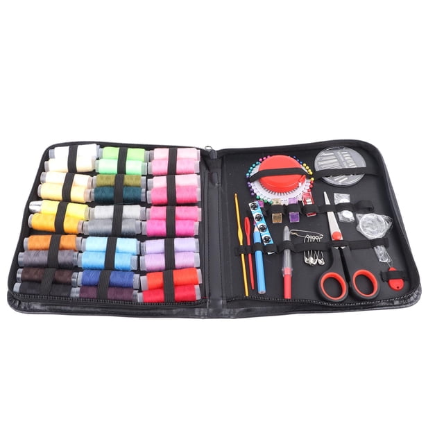Kit de costura fácil de transportar kit de costura básico ampliamente utilizado de 126 piezas con estuche para viajar para adultos Anggrek Otros