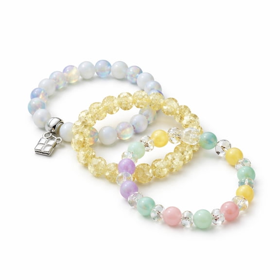 Colorful Beaded Bracelet Set for Women Stretch Elastic Design Multi Layer Style Fashion Jewelry for Daily Wear Gift