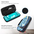 thumbnail image 5 of Fintie Carry Case for Nintendo Switch Lite 2019 - [Shockproof] Hard Shell Protective Cover Bag with 15 Game Card/2 Micro SD Card Slots, Inner Pocket for Switch Lite Console, Starry Night, 5 of 9