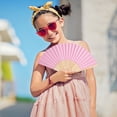 thumbnail image 3 of 20pcs Colorful Hand Fans for Women Summer Foldable Wooden Paper Fan Practical Cooling Tool Children Painting Fan for Party Church Wedding DIY Decoration Dancing Performance, 3 of 7