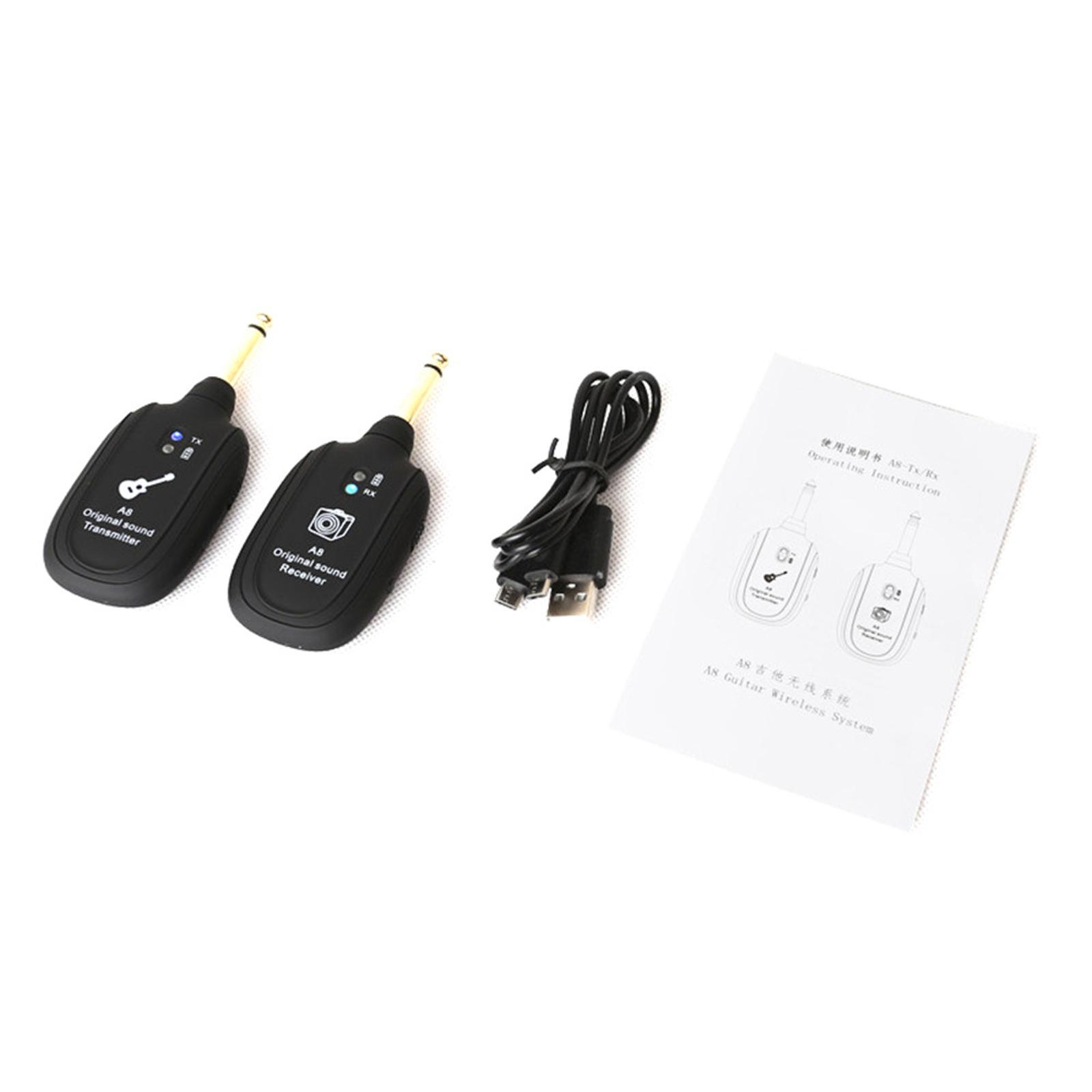 20Hz-20kHz A8 Guitar Wireless Transmission Instrument Audio Transmitter Receiver