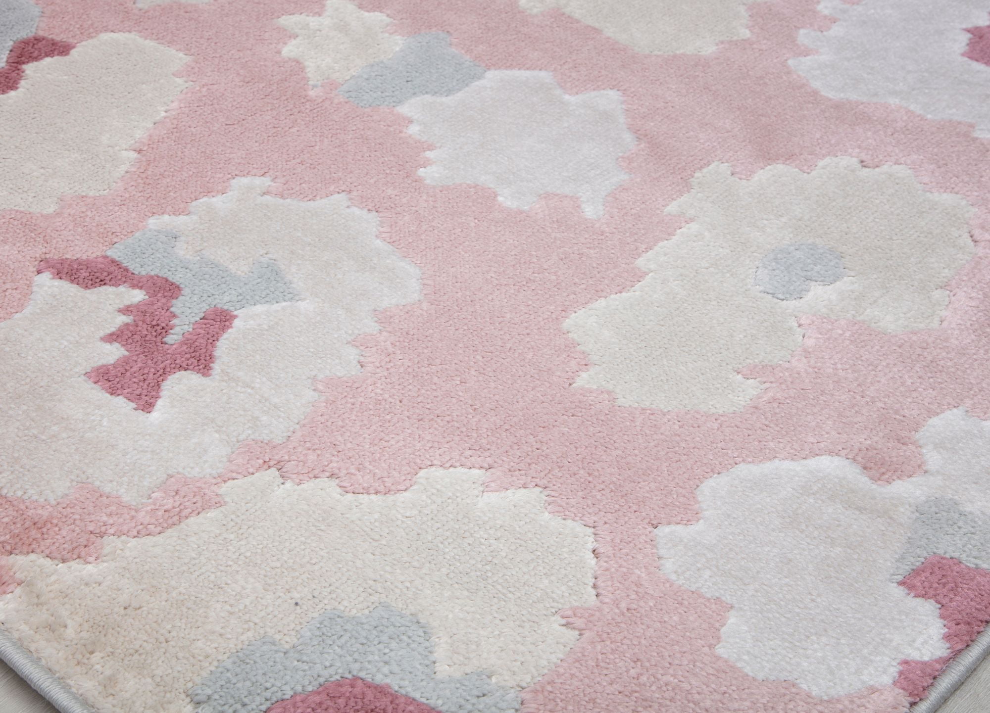 Elizabeth Sutton VE45C Fierce Abstract Modern Pink Area Rug, 2'0" x 4'0"