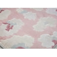 thumbnail image 6 of Elizabeth Sutton VE45C Fierce Abstract Modern Pink Area Rug, 2'0" x 4'0", 6 of 6