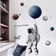 thumbnail image 5 of Astronaut Wall Decals Wall Stickers For Bedroom Wall Mural As Wall Decor For Living Room, Removable Stickers For Kid's Home Walls Decoration As Housew, 5 of 5