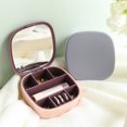 thumbnail image 2 of Funie Stress-resistance Jewelry Box with Mirror ABS Safe Keeping Jewelry Case for Woman, 2 of 8