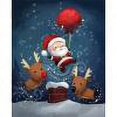 thumbnail image 1 of CNKOO Christmas Decor Santa And Animals Frameless Oil Paint By Numbers DIY Hand Painted Canvas, 1 of 9