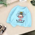 thumbnail image 2 of WEAIXIMIUNG Vêtements pour Enfants 9-10 Filles T-Shirt Décontracté Imprimé à Col Rond 4-6 Ans, 2 of 3