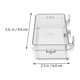 thumbnail image 4 of 2 cuencos de alimentación para reptiles, prácticos comederos transparentes para reptiles (S), 4 of 6