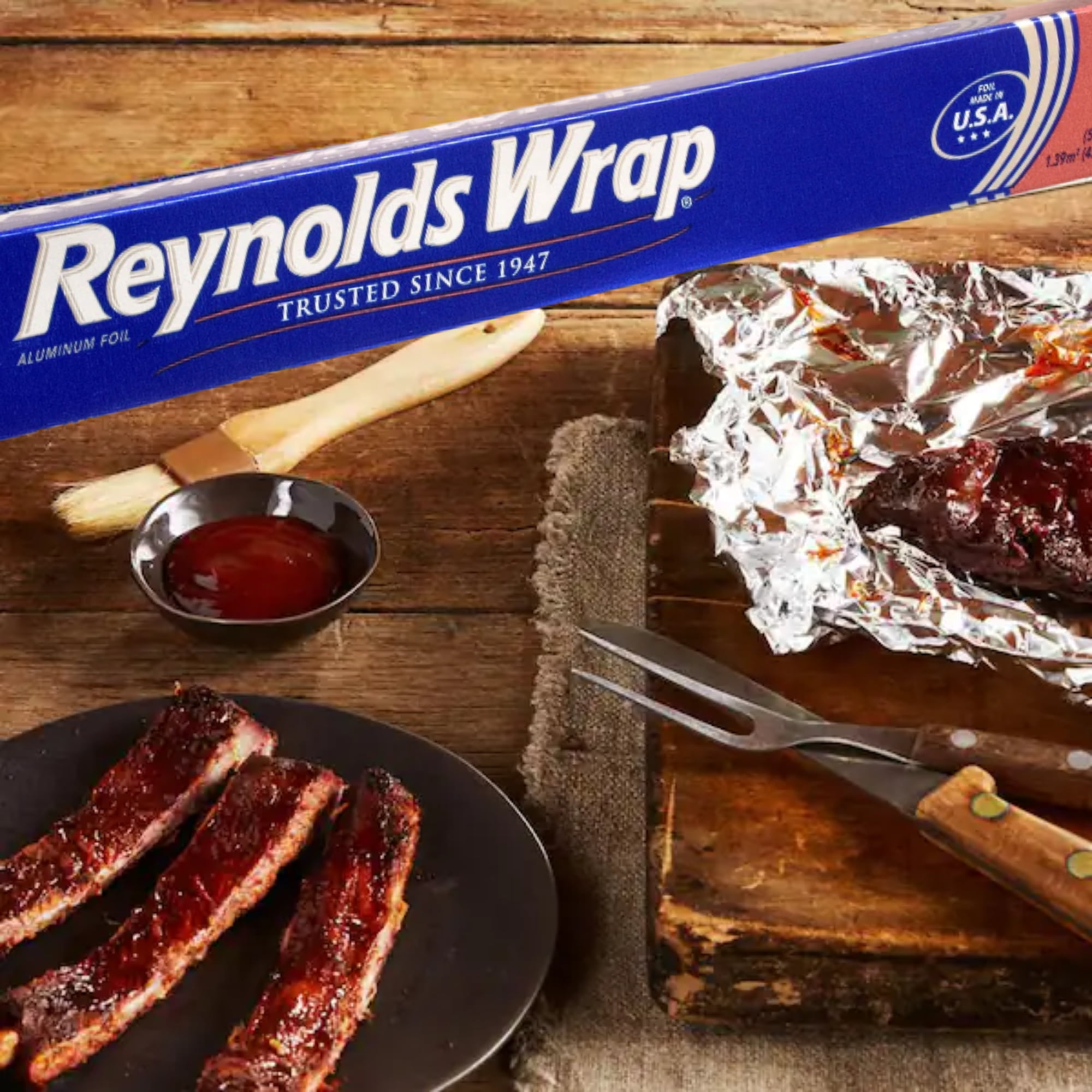 Reynolds Wrap Precut Foil Sheets - Pop Up & Non-stick Aluminum Foil for  Cooking Baking Wrapping Food Leftovers Sandwiches Burritos Home Kitchen  Supply