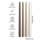 thumbnail image 5 of Juego de 12 velas cónicas marrones Viyffo, sin olor, sin humo, 5 of 7