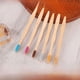 thumbnail image 2 of Cepillo de dientes de hotel desechable, cepillo de dientes de bambú con carbón de bambú, juego de cabezal pequeño para niños, piel suave, hotel independiente, 2 of 4