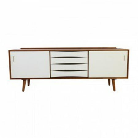 Control Brands Fl1501wht Georg Mid Century Modern Credenza 44 Control Brands Fl1501wht Georg Mid Century Modern Credenza 44 White