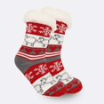 thumbnail image 3 of OJJCXA Womens Socks Breathable Casual Thick Fleece Warm Novelty High Ankle Christmas Winter Socks, 3 of 3