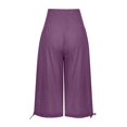 thumbnail image 7 of Drovellove Women's Plus Size High Waisted Wide Leg Pants - Loose Fit Straight Leg Trousers with Elastic Waistband for Casual Beach Vacation or Boho Office Outfits, 7 of 7