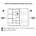thumbnail image 4 of Officemate Bandeja de cajon extensible reciclada, 10 3/8 W - 16 W, negro (26372), 4 of 8