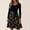 Black #033, variant on Women's Halloween Dress Candy Bat Crew Neck Hepburn Cocktail Fall Dresses Long Sleeve 1950s Funny Classic Dress with Belt 2XL