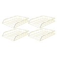 thumbnail image 1 of 4 unids / set bandeja de cartas apilable de Metal para , estante para archivos de papel, soporte para revistas, almacenamiento para la shamjiam Organizador de bandeja de archivos de escritorio, 1 of 8