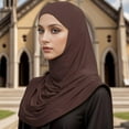 thumbnail image 2 of Foulard Long Uni Simple Polyvalent à Bretelles en Long. Foulard, 2 of 9