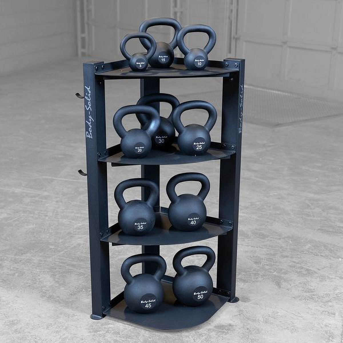 Body-Solid GAR75 4-Tier Corner Kettlebell Weight Rack