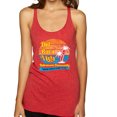 thumbnail image 1 of Wild Bobby,Del Boca Vista Seinfeld Retirement Community, Streetwear, Women Tri-Blend Racerback Tank Top, Vintage Red, Large, 1 of 4