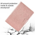 thumbnail image 5 of Dteck Case for Samsung Galaxy Tab A7 10.4" SM-T500 T505 2020 Released 10.4-inch,Magnetic PU Leather Card Holder Wallet Bling Glitter Shockproof Folio Kickstand Cover,Rosegold, 5 of 5