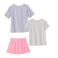 thumbnail image 5 of PUMA Girls’ 3-Piece Active Set (T-Shirt & Skort) Purple,6, 5 of 8