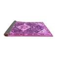 thumbnail image 2 of Ahgly Company Indoor Square Medallion Purple Traditional Area Rugs, 4' Square, 2 of 4