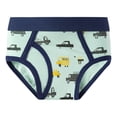 thumbnail image 5 of KPOPLK Boys Fashion Soft Brief Cotton Breathable Underwear Tagless Kids Comfortable Underpants Mint Green Size 6-7 Years, 5 of 5