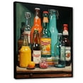 thumbnail image 2 of Designart "Pop Art 1950S Soda EFlow II" Modern Floater Framed Wall Decor, 2 of 7