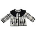 thumbnail image 2 of LYMAYTER Little Girls Fall Winter Jacket for Kids Baby Lapel with Pockets Outwear Toddler Cotton Warm Coats for 1-8 Years, 2 of 9