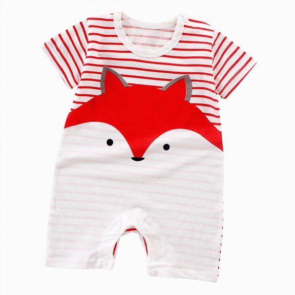 Baby Onesies Boy Unisex Baby Cotton Onesie - Short Sleeve Outfit with Cute Graphics Jumpsuit Clothes