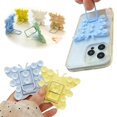 thumbnail image 3 of Daily Mix Store Butterfly Design Silicone Suction Cup Phone Holder, Foldable Adjustable Multi-Angle Universal Phone Stand Flexible Plastic Holder for All Smartphone Models, 3 of 9