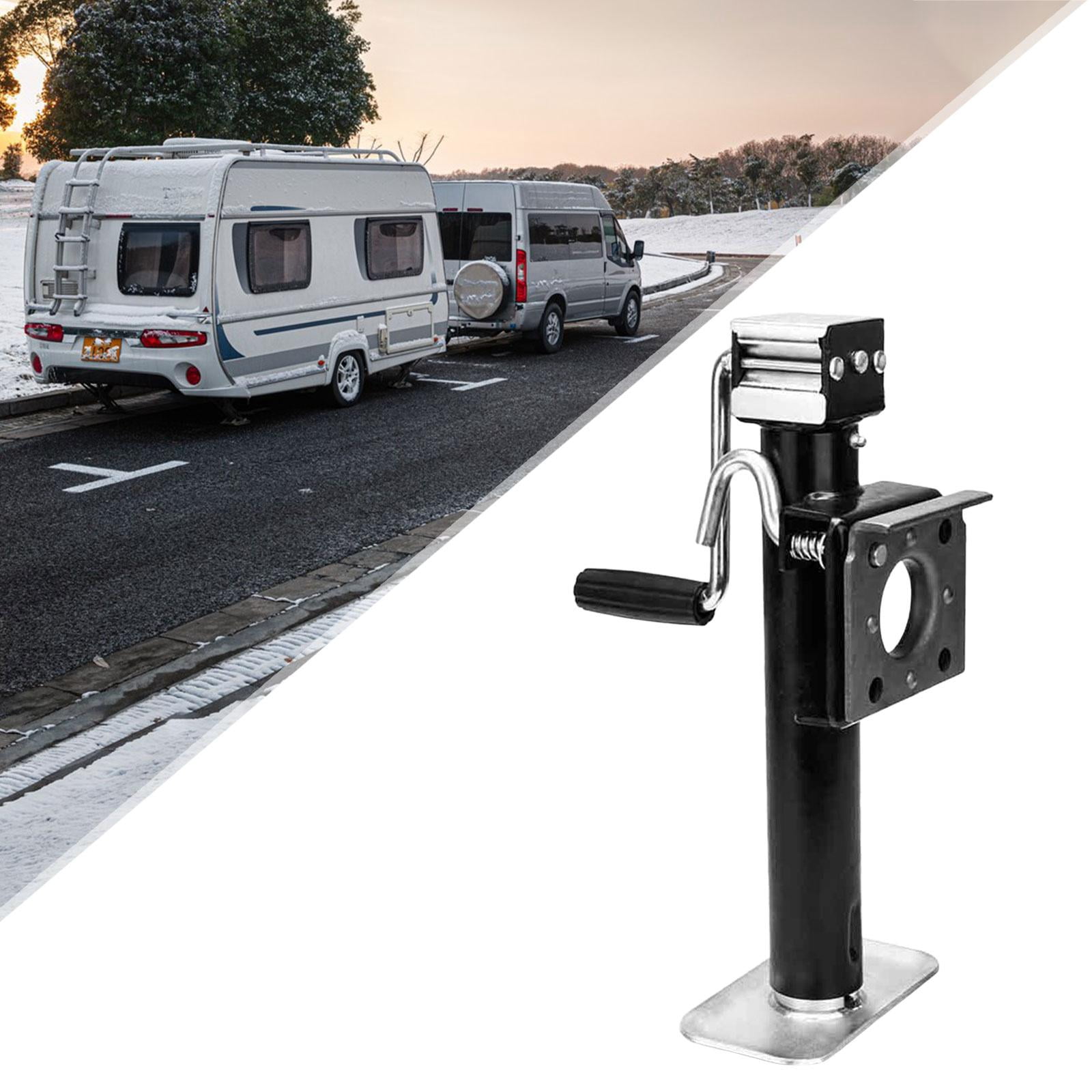 Dickly Hand-crank Trailer Jack Multifunction Heavy Duty Portable Wear Resistaht Easy to Side Rocking 10inch