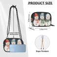 thumbnail image 4 of FORMRS Mini Crossbody Bag for Women Adjustable Shoulder Rope Travel Casual Phone Purse, Green Snowmen, 4 of 7