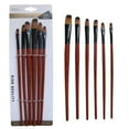 thumbnail image 2 of Ke1Clo Paint Brushes Set, 6Pcs Nylon Watercolor Brushes for Adults, Wooden Handle Art Brushes for Oil, Acrylic Painting and Writing, 2 of 3