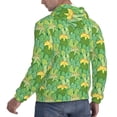 thumbnail image 6 of Lsque Cartoon Frog And Lotus Leaf Pattern Casual Men's Hoodie,Hooded Sweatshirt with Kangaroo Pocket,Pullover Hoodie-Small, 6 of 7