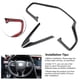 thumbnail image 5 of Cubierta del marco del volante, 3 piezas, estilo fibra de carbono, cubierta del volante, muy recomendable, 5 of 9