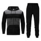 thumbnail image 1 of Sudadera Para Hombre, Sudaderas Con Capucha A La Moda, 2 Piezas, Chaqueta Con Panel de Bloques de Colores, Abrigo Deportivo de Manga Larga, Jersey Con Cremallera, Top + Pantalones, Traje Odeerbi ODB180816, 1 of 6
