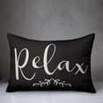 thumbnail image 3 of Creative Products Relax on Black 14x20 Indoor / Outdoor Pillow, 3 of 3
