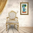 thumbnail image 3 of Retrobot 18x32 Gold Ornate Wood Framed with Double Matting Museum Art Print Titled - Mechanical Walking Robot with Spark, 3 of 4