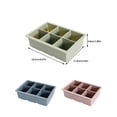 thumbnail image 2 of Billuyoard Molde de silicona para cubitos de hielo, lavable, resistente al calor, 6 rejillas, jugo de gelatina, bebidas, refrescos, casa, Type2 NO2, 2 of 6