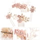 thumbnail image 4 of KAKOWELY peinetas de flores para el pelo, pasadores para el pelo, tocado de novia, accesorios para el pelo de boda, 4 of 5