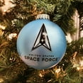 thumbnail image 6 of Christmas Tree Ornaments Made in the USA - 80mm / 3.25" Decorated Collectible Glass Balls from Christmas by Krebs - Handmade Hanging Holiday Decorations for Trees (USSF Space Force Est Date, Motto), 6 of 6