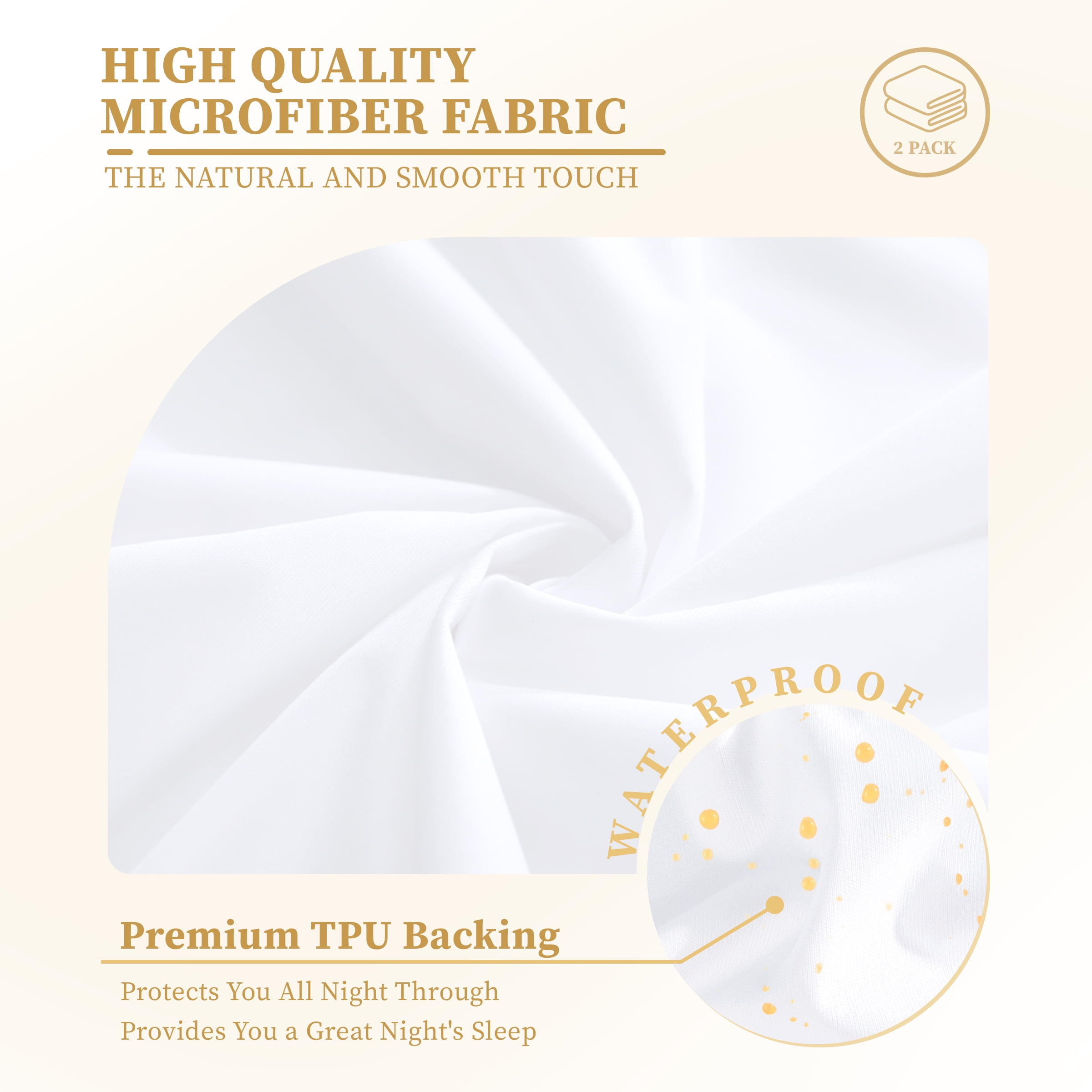 MZP 100% Waterproof Mattress Protector Fitted Bed Sheet Polyester  Microfiber Floral Print 25CM Deep Mattress Cover Single Twin Full King  Queen Small