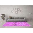 thumbnail image 3 of Ahgly Company Indoor Rectangle Abstract Purple Modern Area Rugs, 8' x 10', 3 of 4