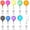 K, variant on Wovilon Badge Reel, Retractable Badge Reel With Metal Belt Clip, 10 Pcs Retractable Badge Holder Id Badge Reel Clip for Id Card Badge Holder Key Keychain Holders (10 Colors)