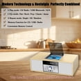 thumbnail image 3 of Sistema estéreo Bluetooth WIITHINK Vintage Wooden con reproductor de CD, 3 of 9